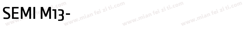SEMI M13字体转换